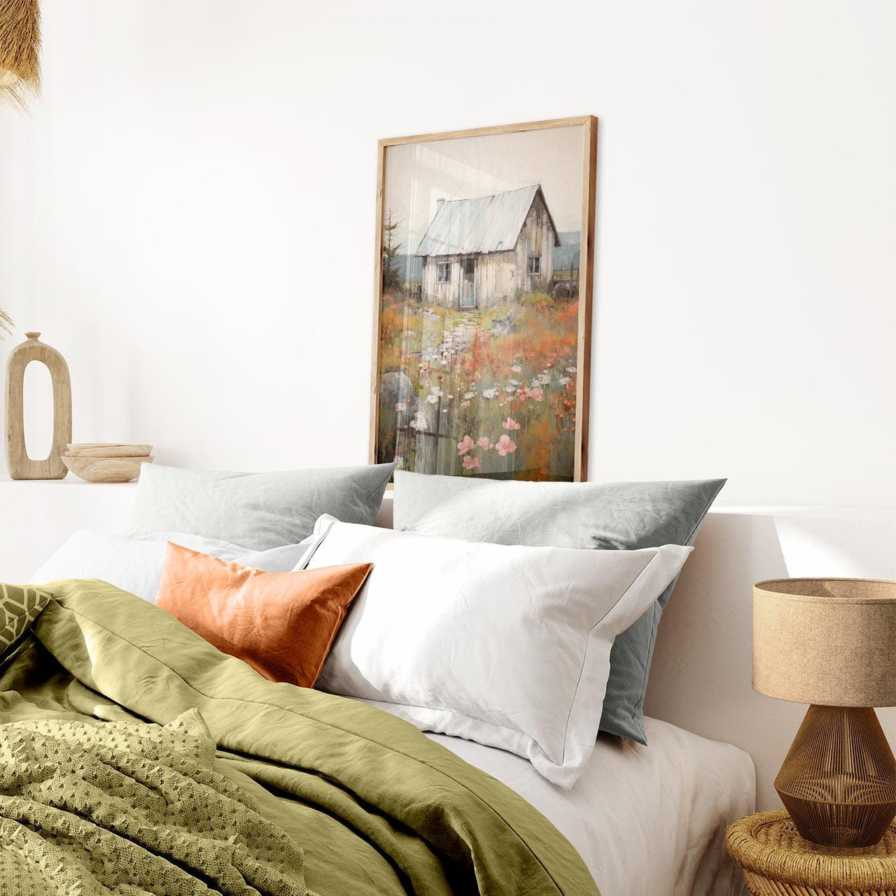Old House Wall Art – Farmhouse Nursery Print