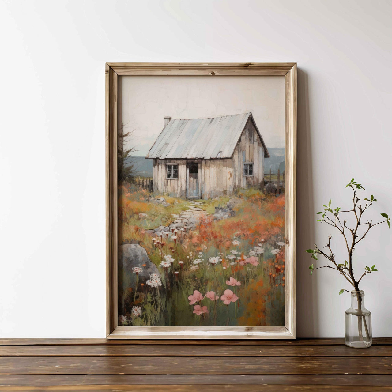 Old House Wall Art – Farmhouse Nursery Print