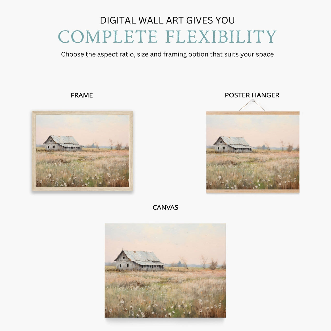 Old Barn Wall Art – Farm Nursery Print