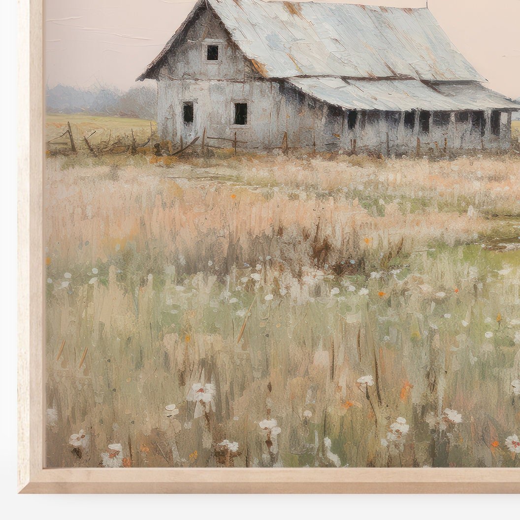 Old Barn Wall Art – Farm Nursery Print