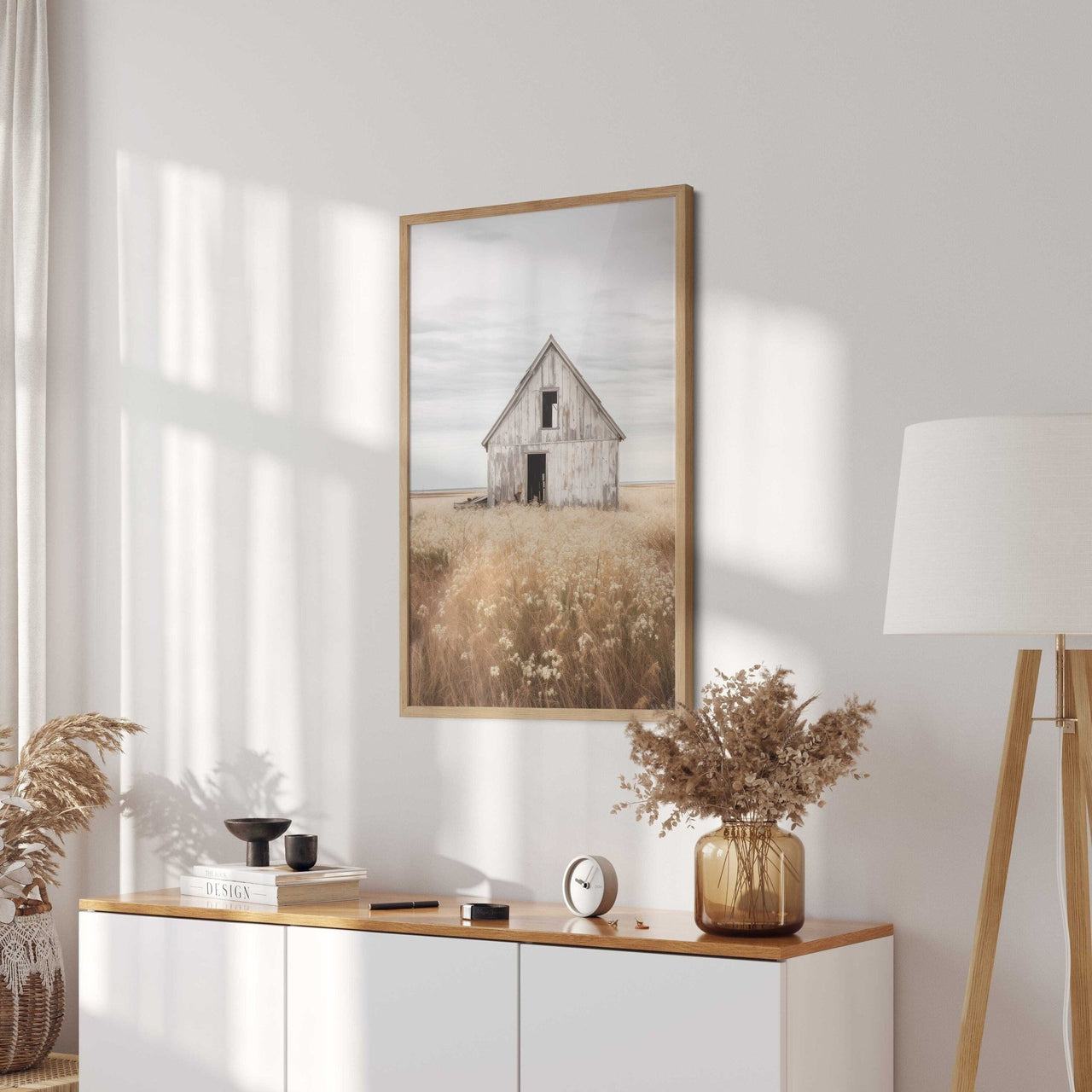 Rustic Barn Wall Art – Farm Nursery Print for Boys and Girls Room