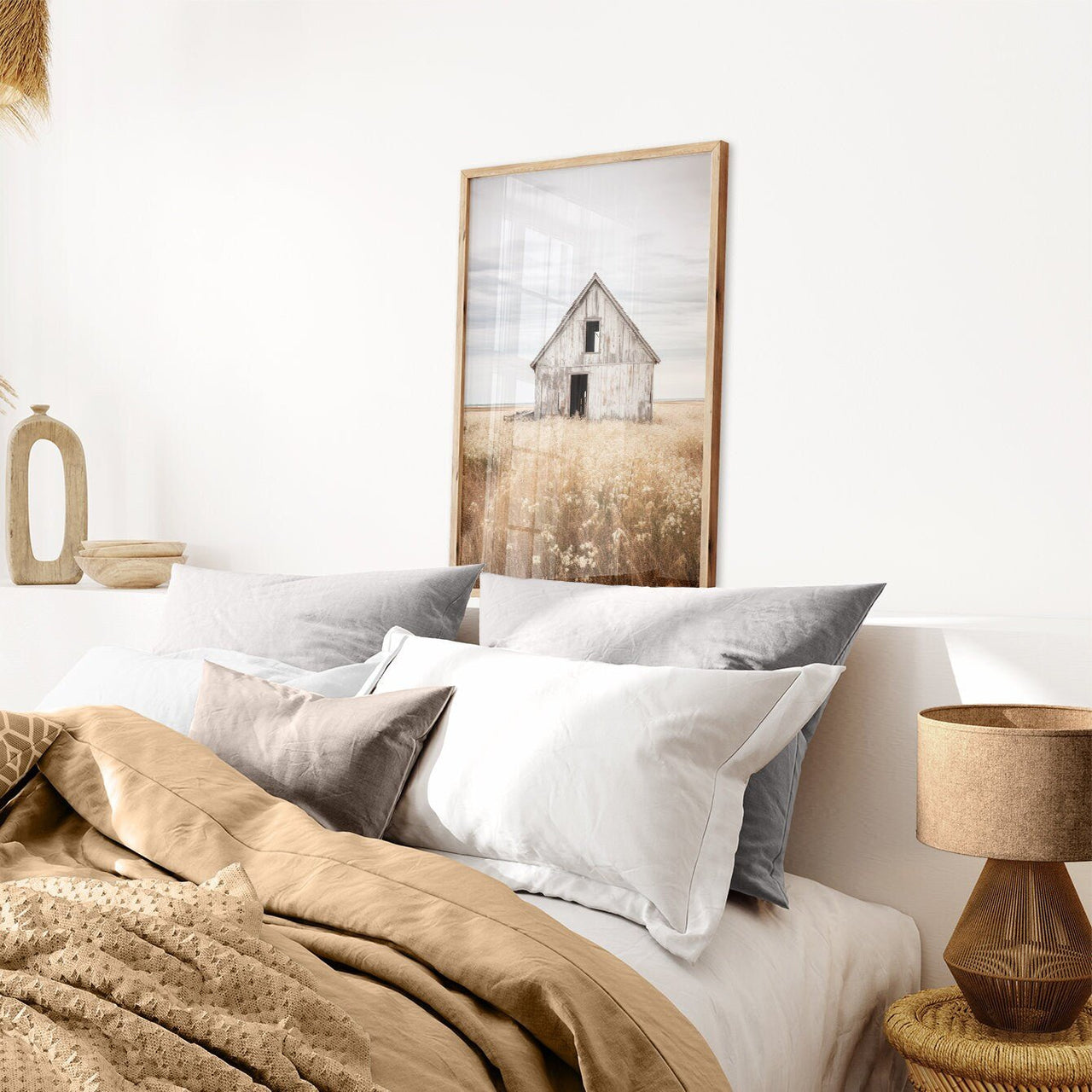 Rustic Barn Wall Art – Farm Nursery Print for Boys and Girls Room