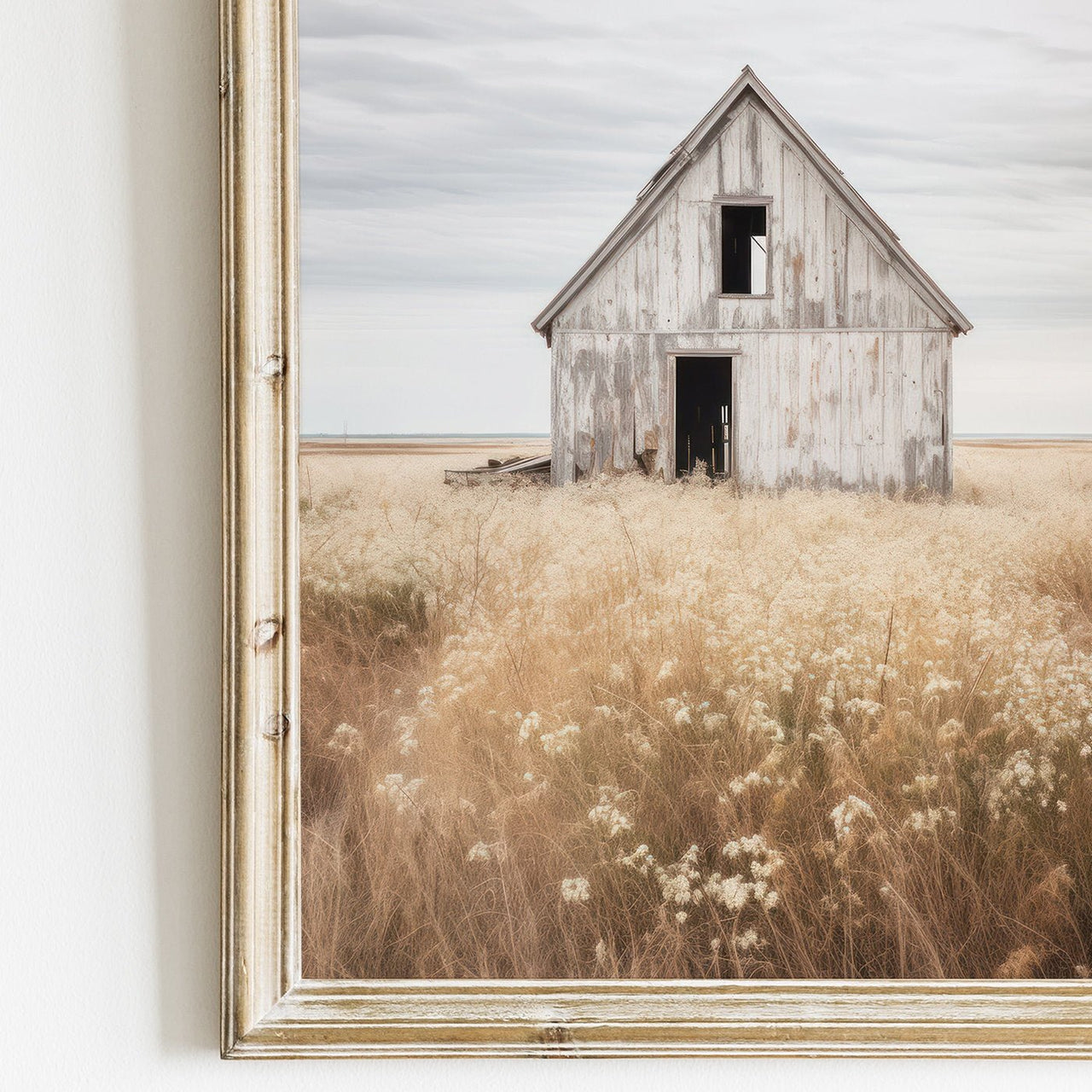 Rustic Barn Wall Art – Farm Nursery Print for Boys and Girls Room