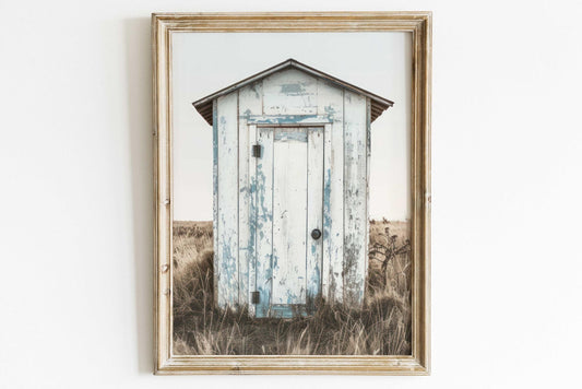 Old Shed Print, Rustic Farmhouse Decor, Countryside Wall Art - WildfieldPrints