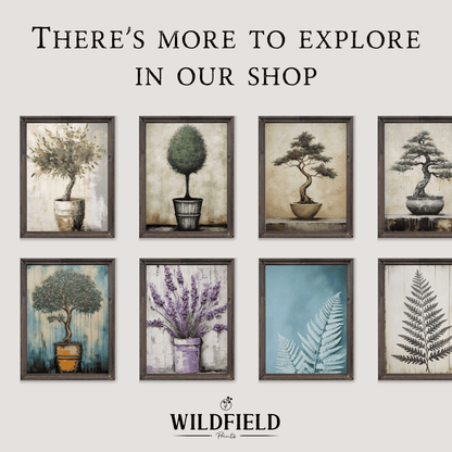 Olive Tree Wall Art, Vintage Botanical Decor, Mediterranean Painting - WildfieldPrints