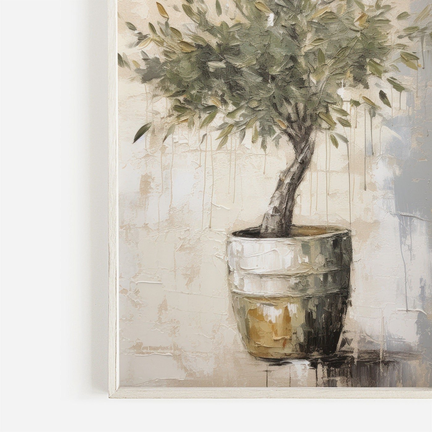 Olive Tree Wall Art, Vintage Botanical Decor, Mediterranean Painting - WildfieldPrints