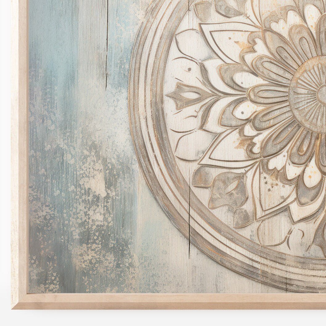 Abstract Flower Wall Art – Botanical Living Room Print