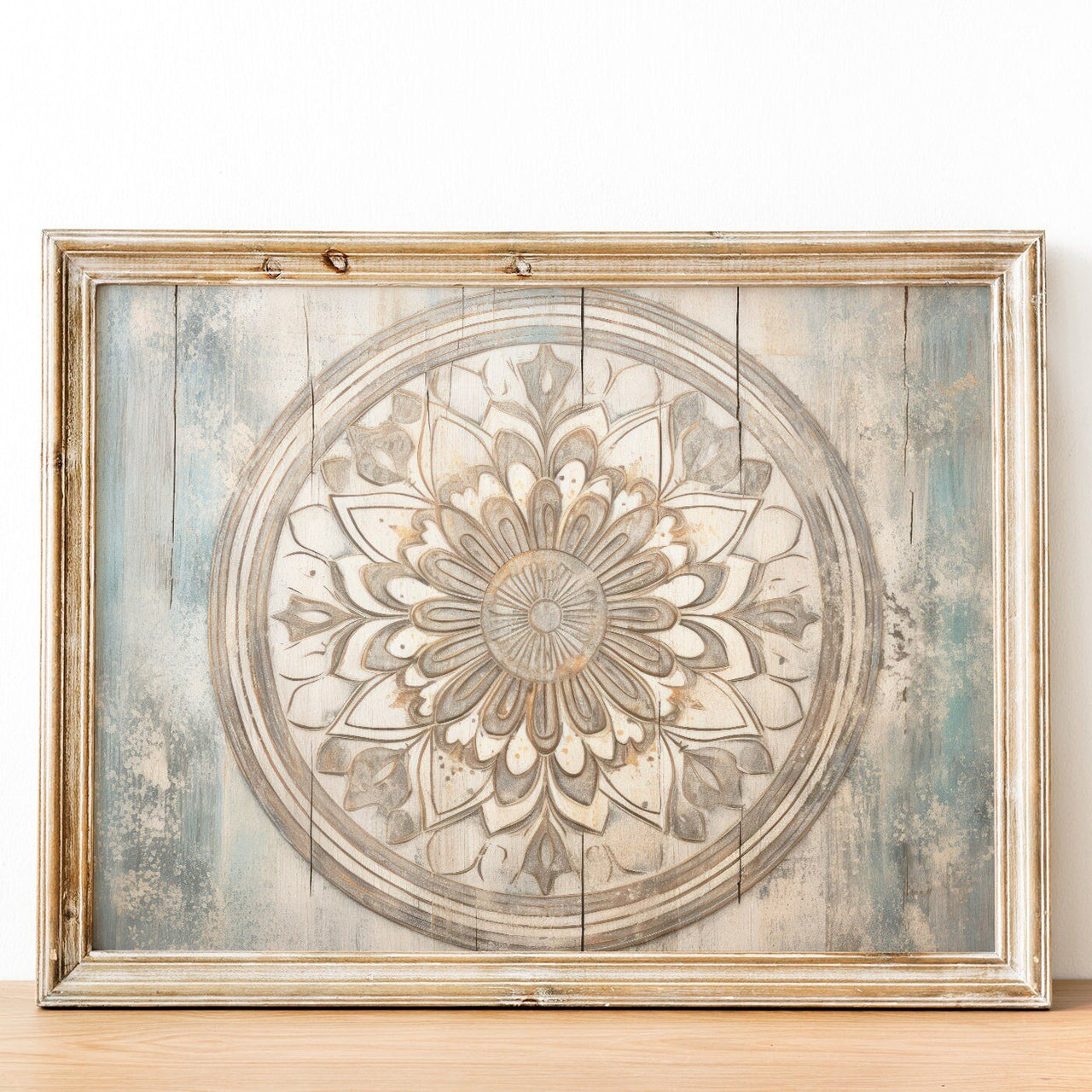 Abstract Flower Wall Art – Botanical Living Room Print