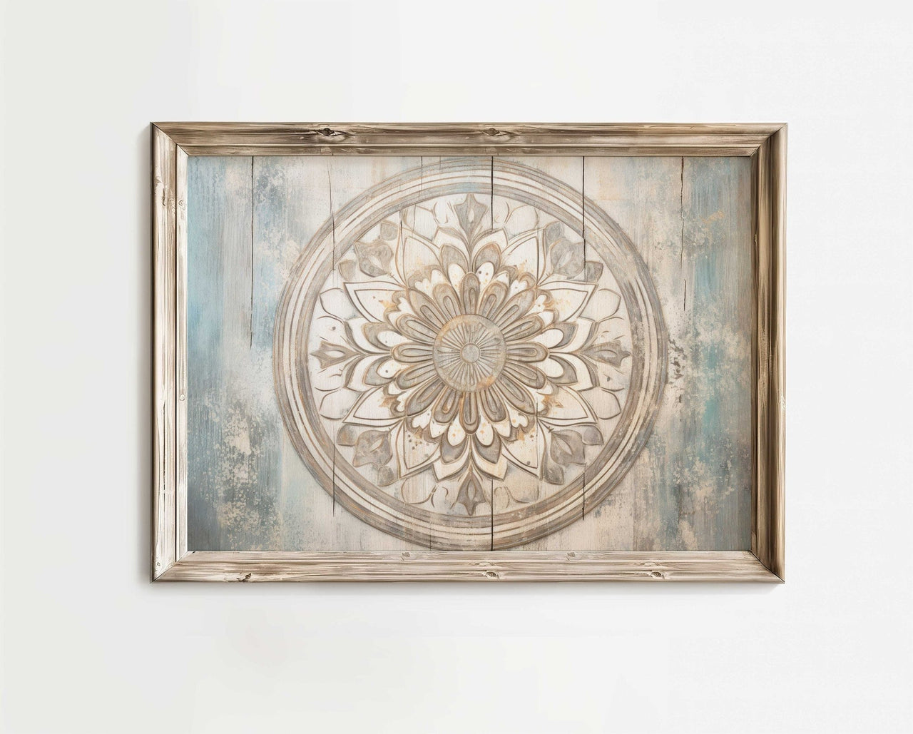 Abstract Flower Wall Art – Botanical Living Room Print