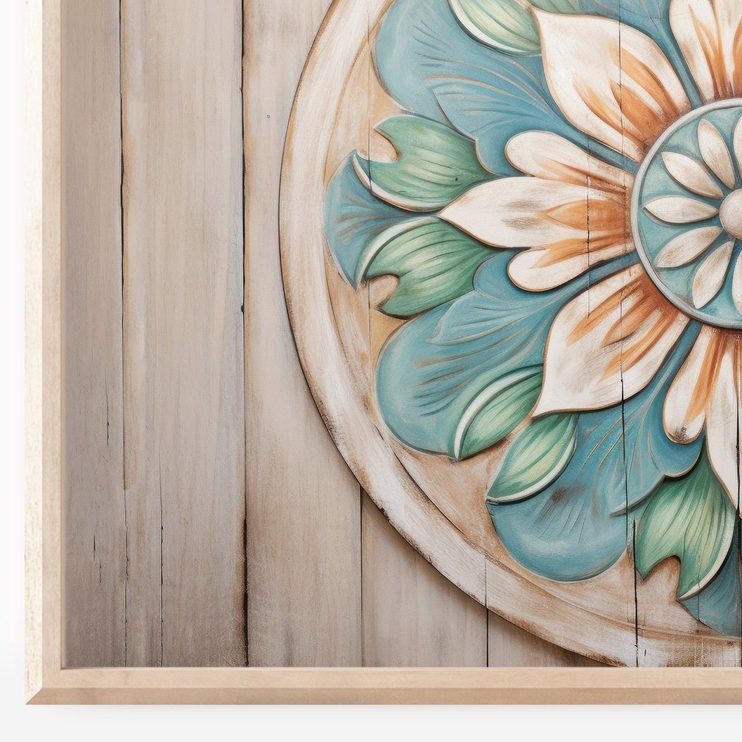 Mandala Wall Art – Floral Living Room Print