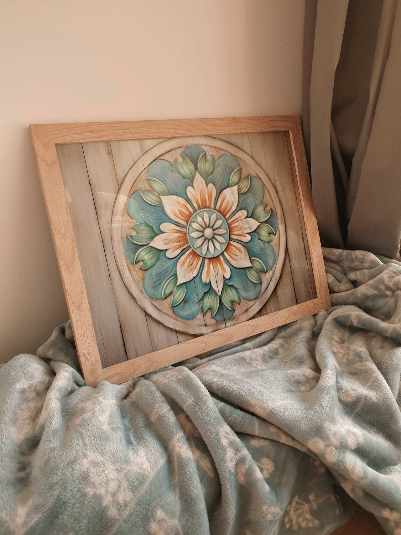 Mandala Wall Art – Floral Living Room Print