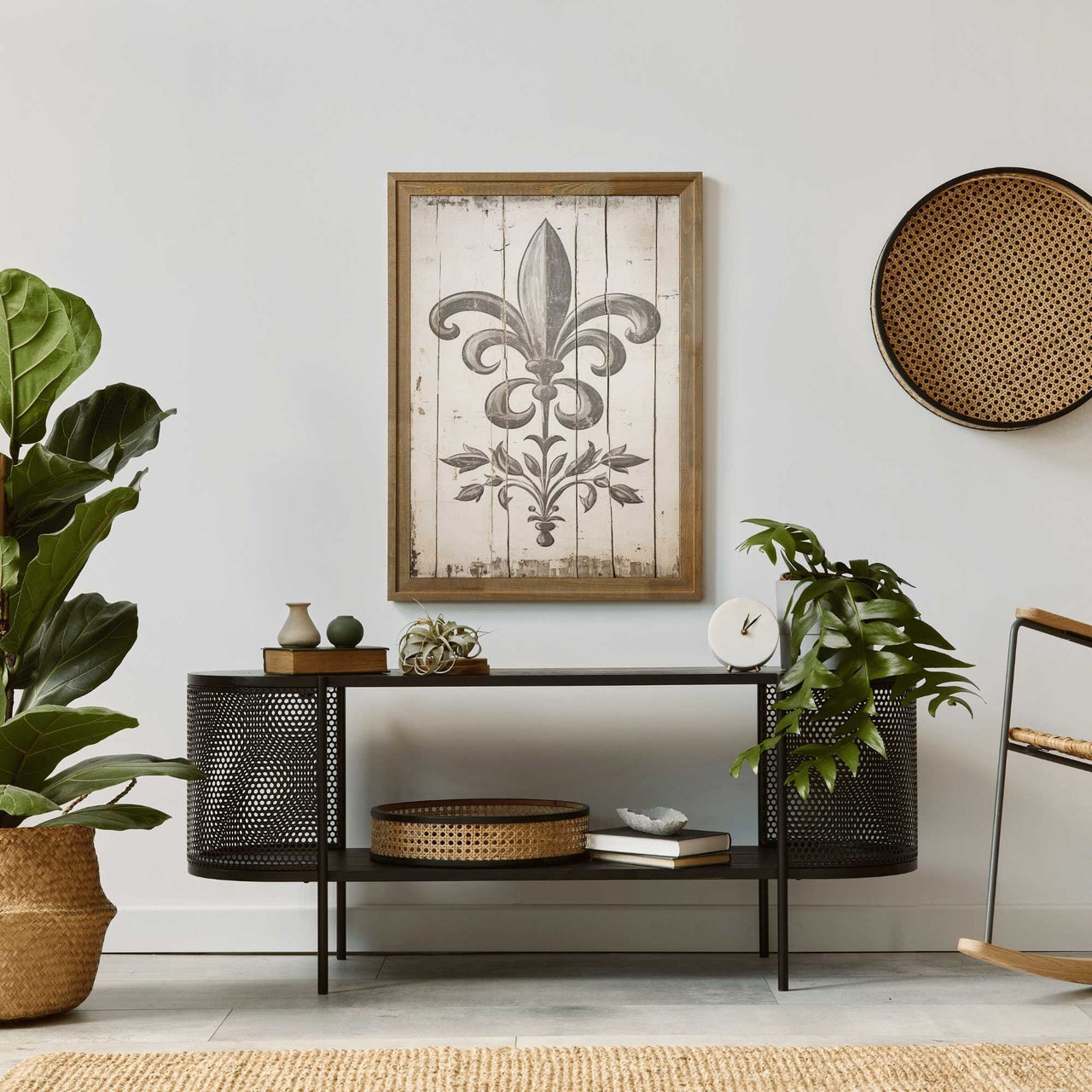 Abstract Wall Art – Farmhouse Living Room Print