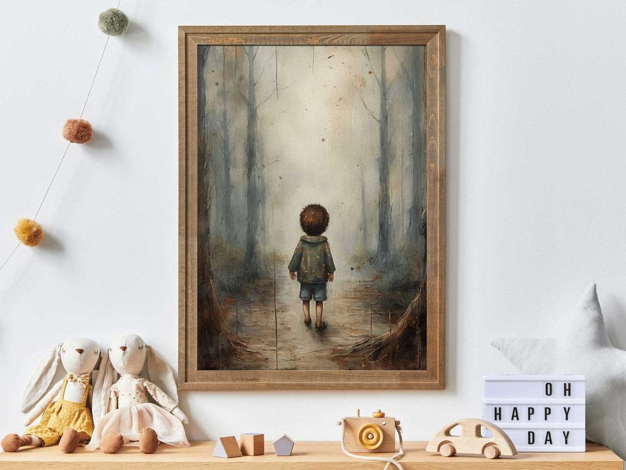 Forest Wall Art – Adventure Boys Room Print