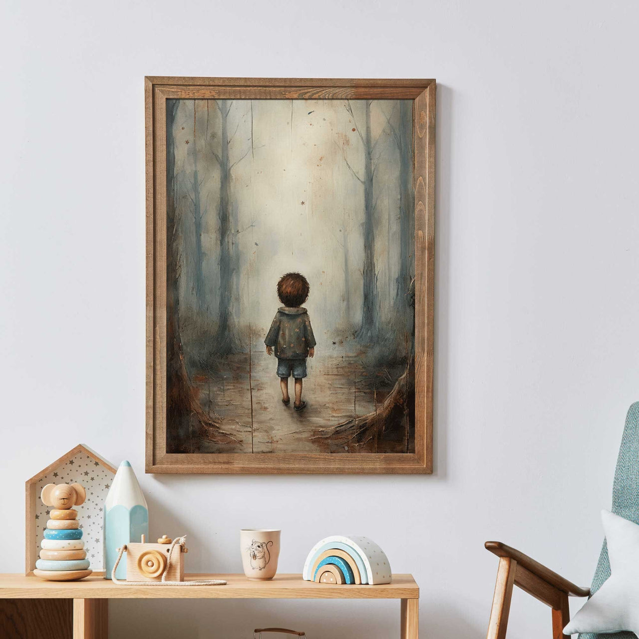 Forest Wall Art – Adventure Boys Room Print