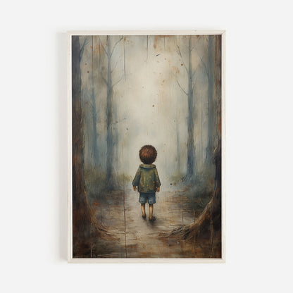 Outdoors Nursery Decor, Adventure Art for Boys, Forest Wall Decor - WildfieldPrints