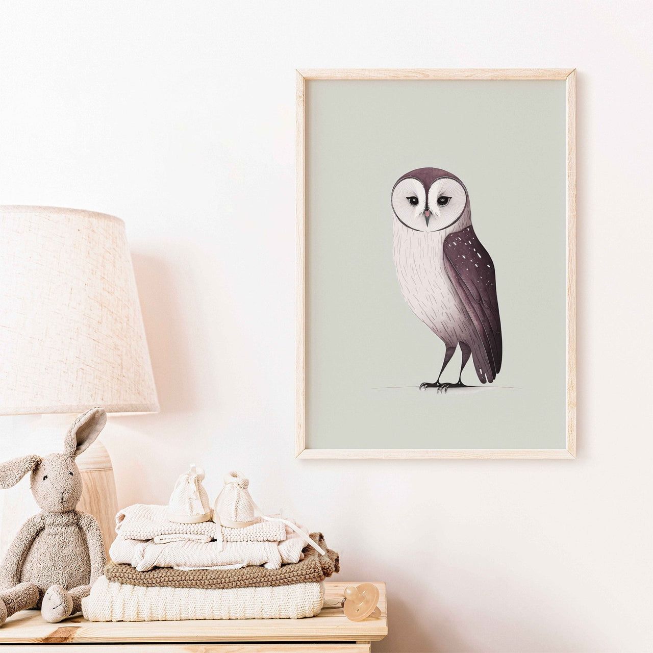Owl Wall Art – Animal Nursery Print