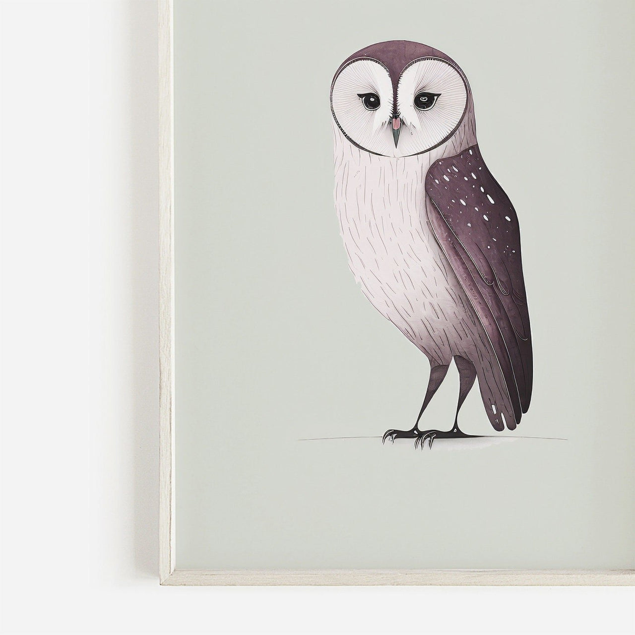 Owl Wall Art – Animal Nursery Print