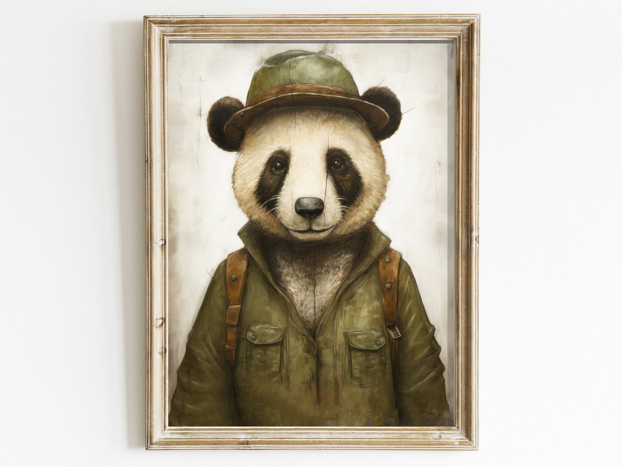Panda Wall Art – Animal Nursery Print for Kids Room