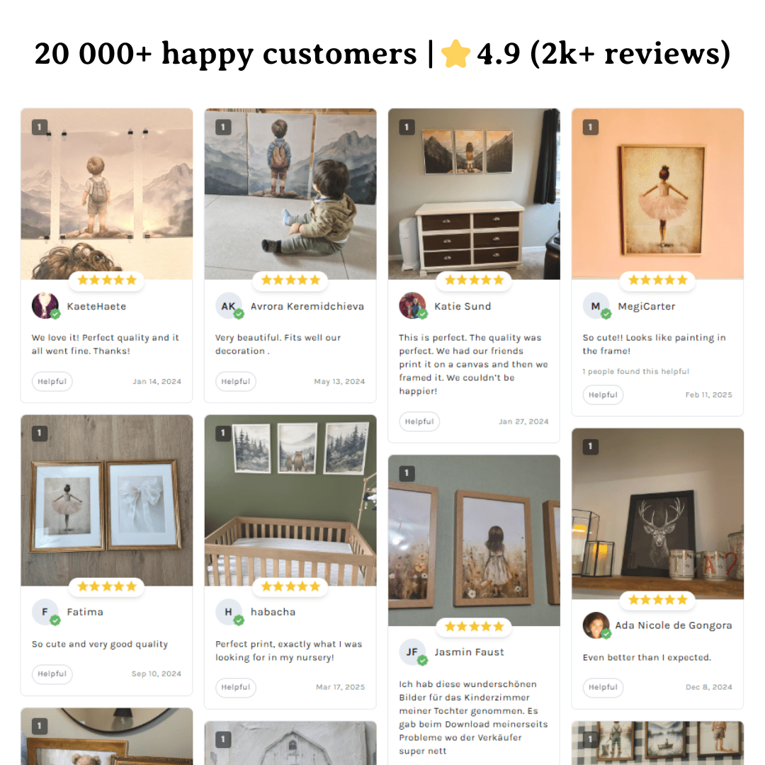 Personalized Tractor Print for Kids — Farm Themed Kids Room Wall Decor