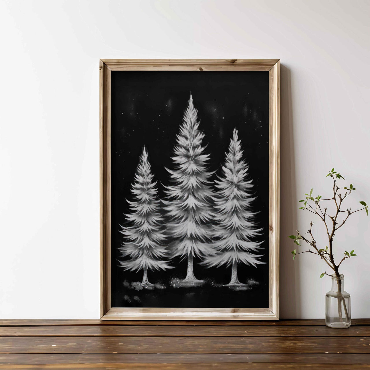 Spruce Tree Wall Art – Holiday Nursery Print