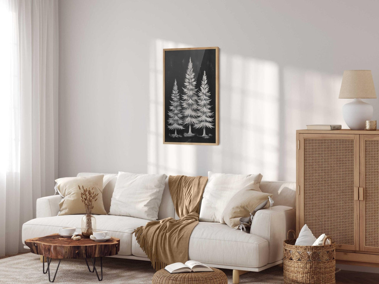 Spruce Tree Wall Art – Holiday Nursery Print