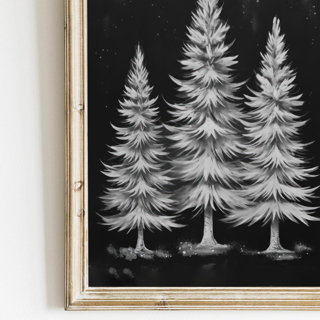 Spruce Tree Wall Art – Holiday Nursery Print
