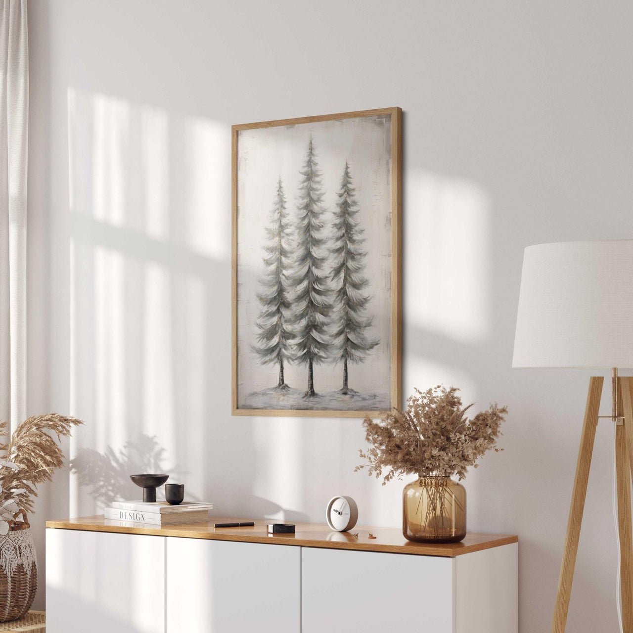 Spruce Tree Wall Art – Forest Nursery Print for Boys