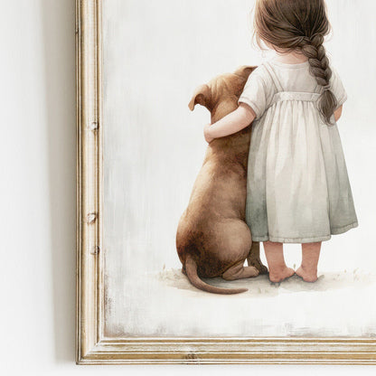 Pitbull Nursery Decor, Dog Wall Art, Toddler Room Accent - WildfieldPrints