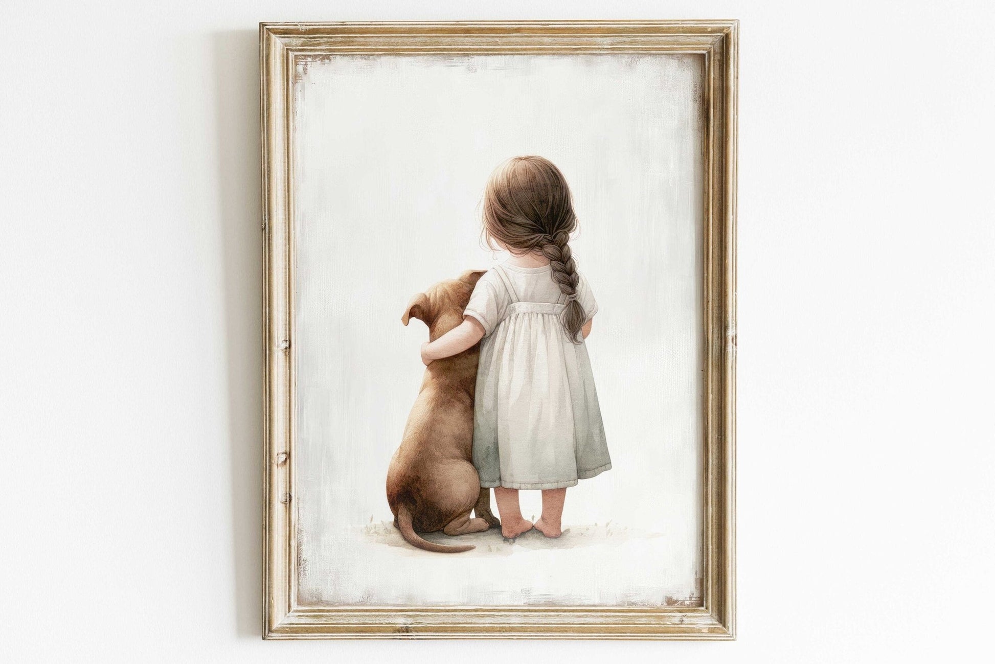 Pitbull Nursery Decor, Dog Wall Art, Toddler Room Accent - WildfieldPrints