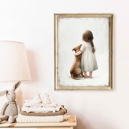 Pitbull Nursery Decor, Dog Wall Art, Toddler Room Accent - WildfieldPrints