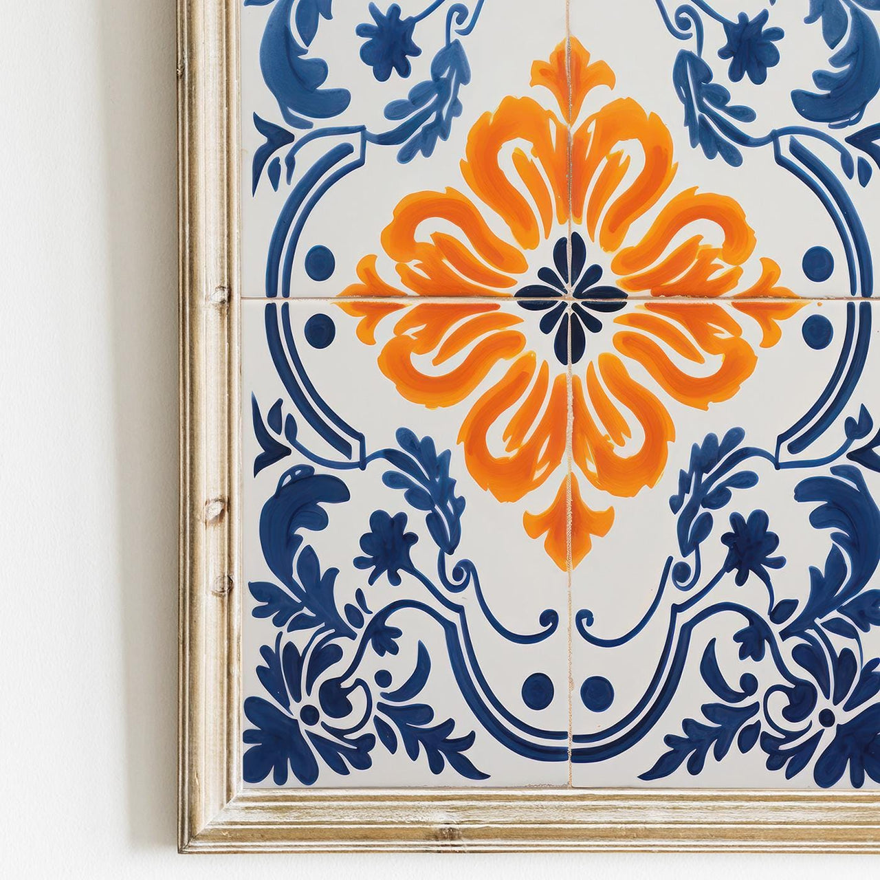 Portuguese Tile Wall Art – European Nursery Print