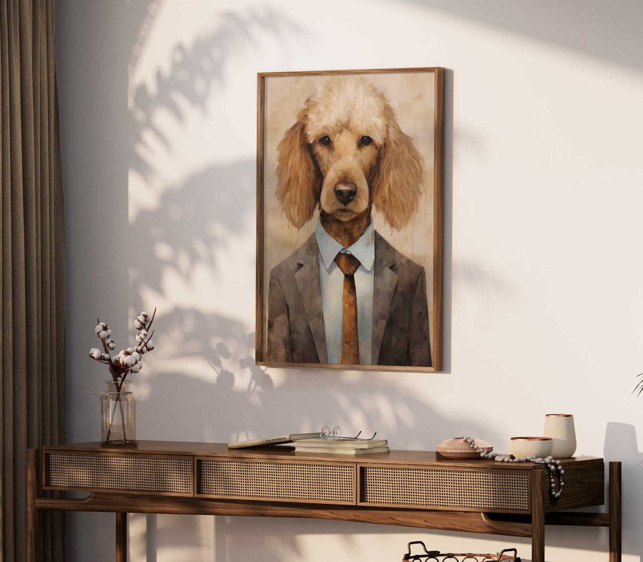 Poodle Wall Art – Dog Living Room Print