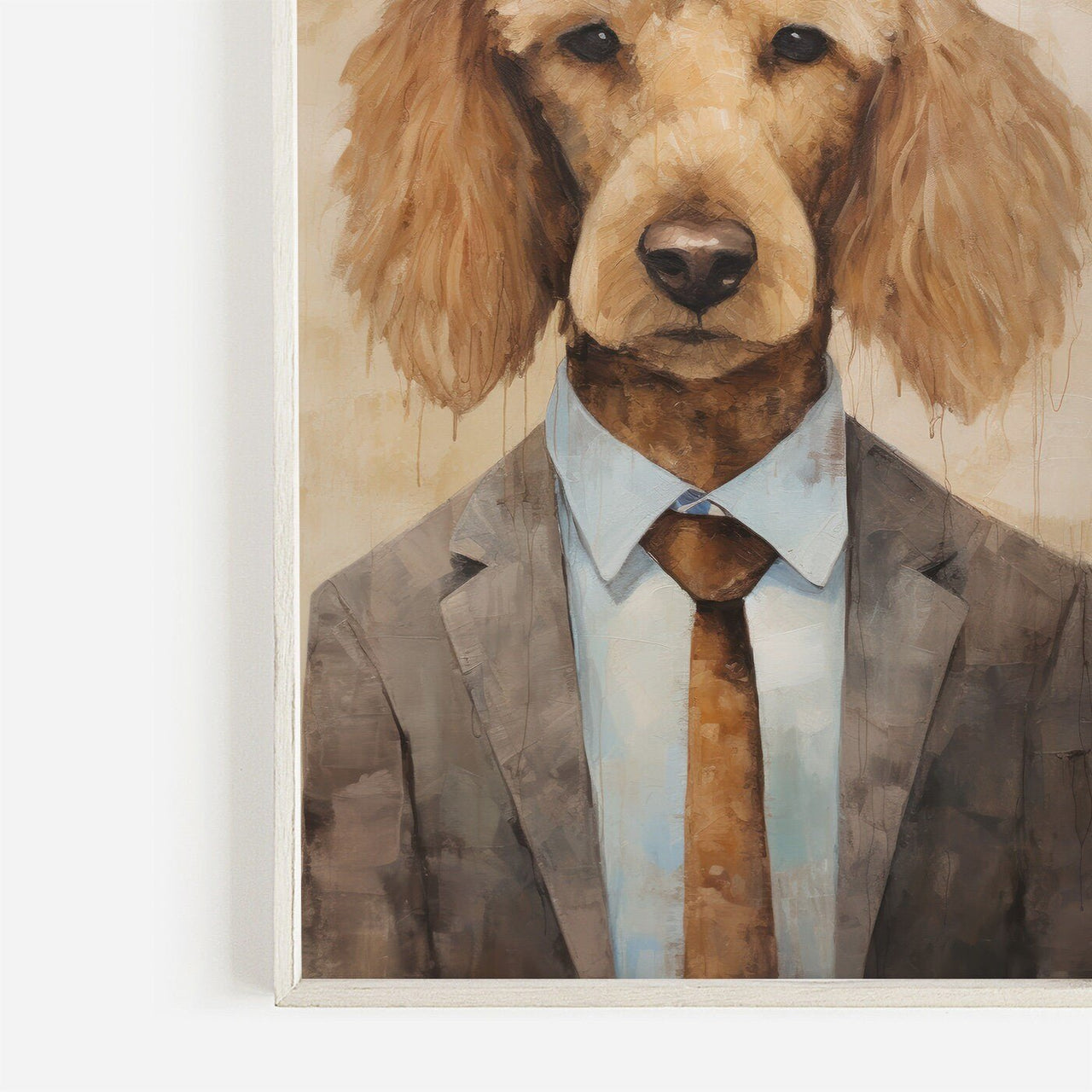 Poodle Wall Art – Dog Living Room Print
