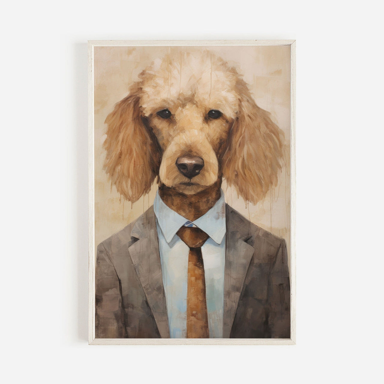Poodle Wall Art – Dog Living Room Print