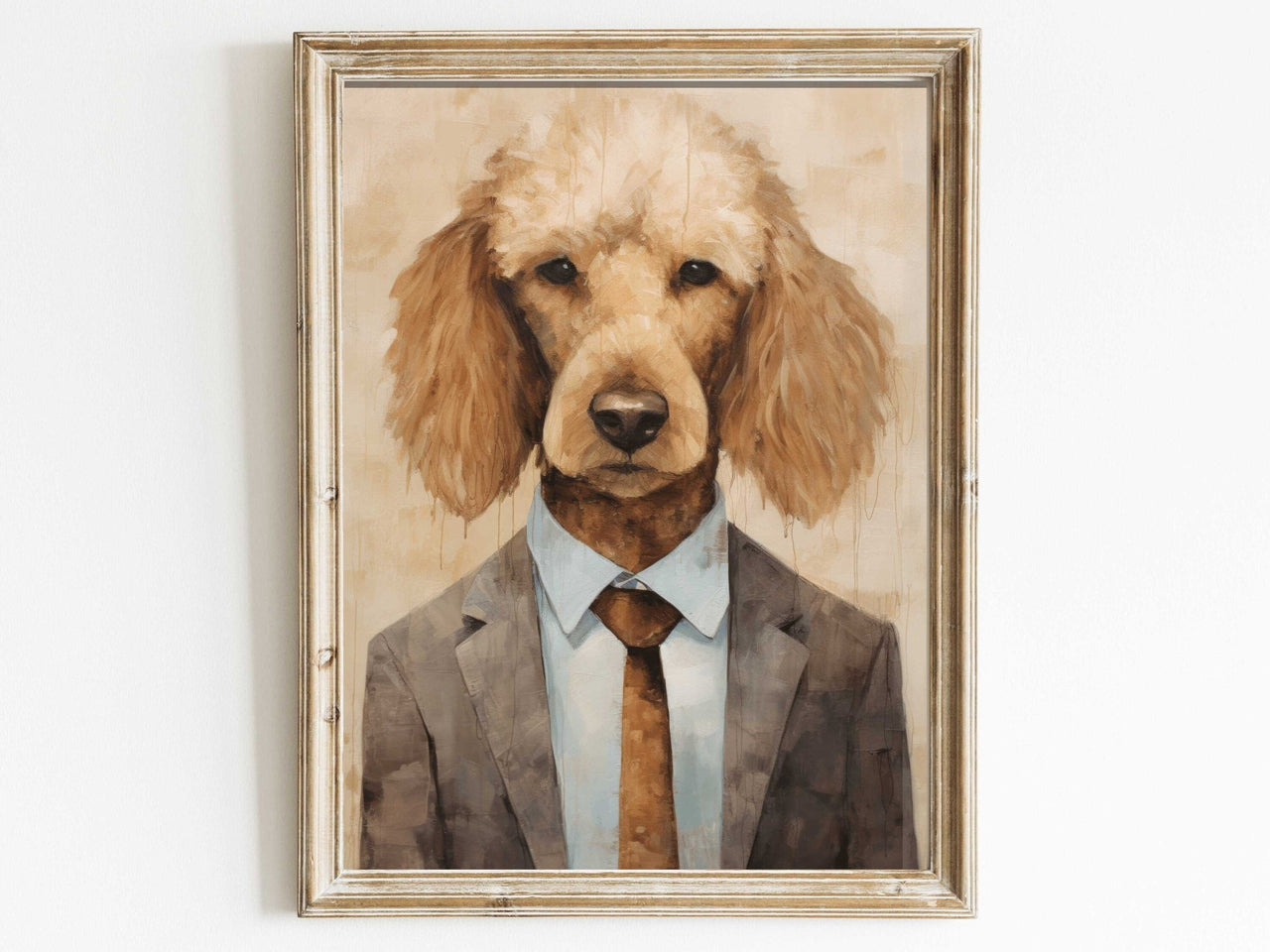 Poodle Wall Art – Dog Living Room Print