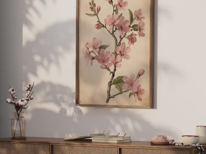 Cherry Blossom Wall Art – Floral Girls Room Decor