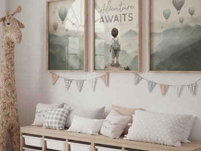Adventure Quote Wall Art – Boys Room Print