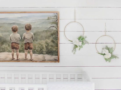 Brother Mountain Adventure Wall Art – Nature Boys Room Print