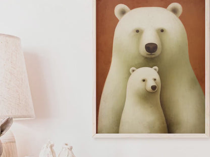 Polar Bear Print – Animal Nursery Wall Decor