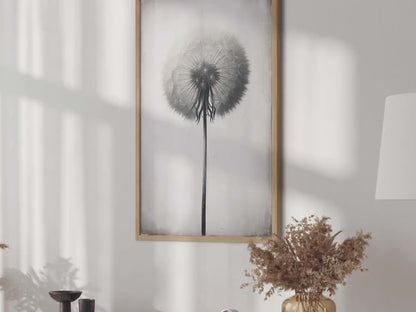 Dandelion Wall Art – Floral Nursery Print