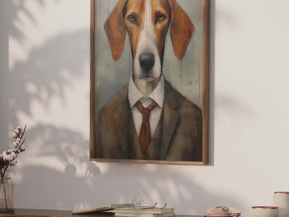 American Foxhound Wall Art – Dog Nursery Print