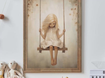 Floral Wall Art – Vintage Girls Room Print
