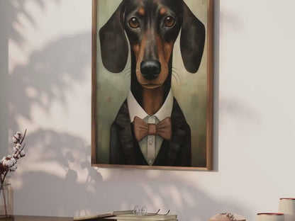 Dachshund Wall Art – Dog Living Room Print