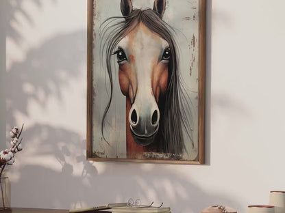 Horse Portrait Wall Decor – Equestrian Nursery Print