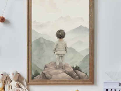Adventure Wall Art – Nature Nursery Print for Baby Room