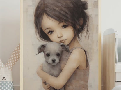 Beagle Wall Art – Animal Girls Room Print