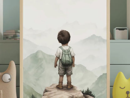 Adventure Boy Wall Art – Mountain Boys Room Decor