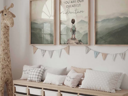 Adventure Nursery Wall Art – Nature Boys Room Print
