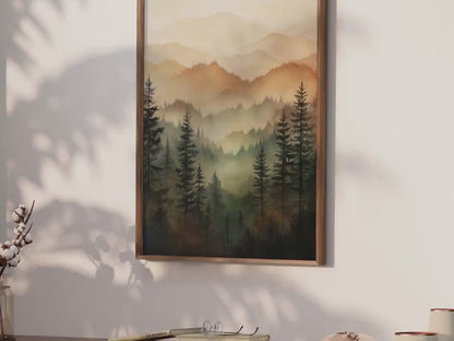 Forest Wall Art – Nature Living Room Print