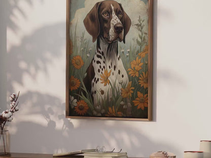German Shorthaired Pointer Print – Dog Girls Room Wall Art